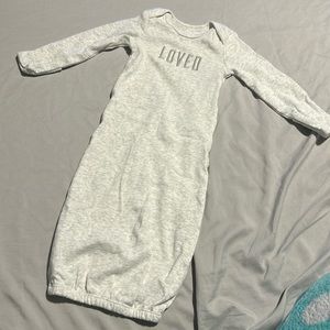 Newborn grey onesie